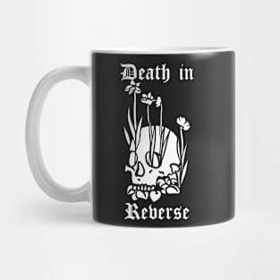 Death In Reverse - Skull With Flowers Mug